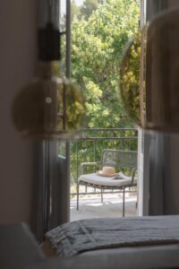 terrasse privative d'une des chambres d'hôtes