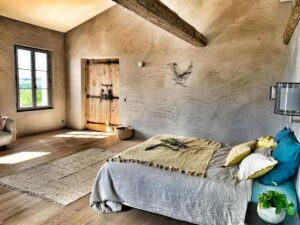 une des 6 chambres de la villa le Mas des Amis à Séguret