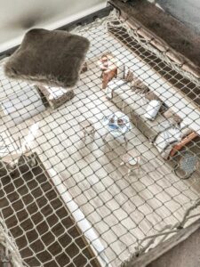 filet de catamaran à l'étage d'un appartement dans la Maison du Port à Plérin
