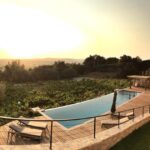 villa 6 chambres à louer pour les vacances avec piscine privée et vue sur les vignes des côtes-du-rhône