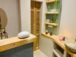 douche à l'appartement airbnb Tiny Beachhouse à Scheveningen
