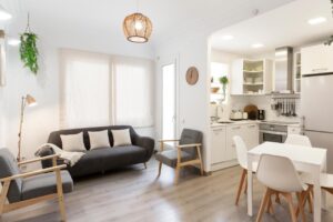 séjour dans un appartement 2 chambres à louer dans le quartier de l'eixample , à côté de la Sagrada Familia, à Barcelone