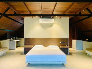 suite au rez-de-chaussée donnant sur le jardin et la piscine privée