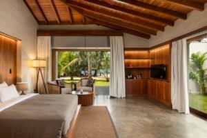 suite donnant sur le jardin et avec vue mer