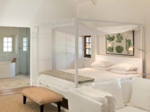 chambre cosy et romantique dans un hôtel proche du Cap en Afrique du Sud