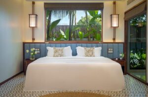 chambre double dans une villa de l'hôtel Waka Villa Private Resort, une pépite où dormir au Cambodge