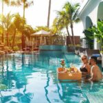 une des 2 piscines de l'hôtel Grand Sunrise Palace Hoi An au Vietnam