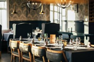 restaurant du boutique hôtel Skalakot Manor Hotel dans le sud de l'Islande