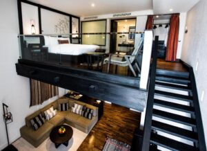 suite en loft duplex pouvant accueillir jusqu'à 4 personnes