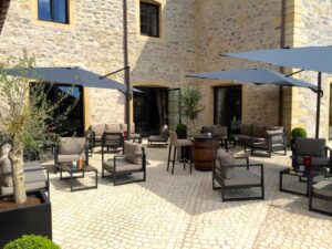 terrasse de l'hôtel