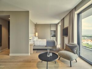 chambre moderne et élégante à l'hôtel de Blanke Top de Cadzand-Bad en Zélande