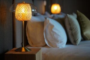 décoration soignée pour la jolie chambre d'hôtes Les Terrasses des Falizes à Rochefort