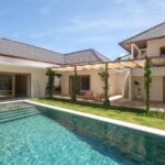 vue extérieur de la Casa Luce avec la piscine et la terrasse