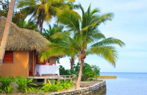 massages face à l'océan Pacifique dans l'hôtel Toberua Private Island aux Fidli