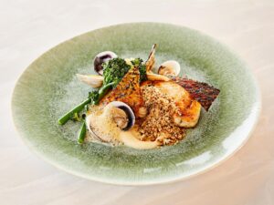 exemple de plat servi au restaurant de l'hôtel