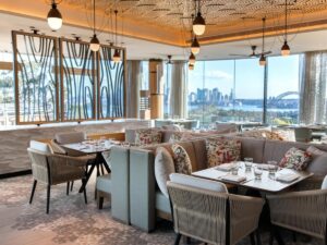 restaurant gastronomique avec une superbe vue panoramique sur Sydney