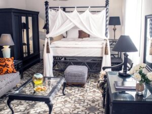 suite junior élégante et cosy à l'hôtel Rooftop Boutique Hotel en Gambie