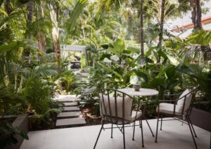 terrasse privative d'une chambre