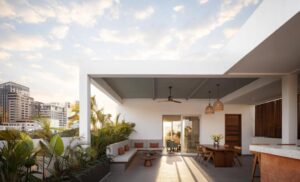 grande terrasse avec la suite penthouse
