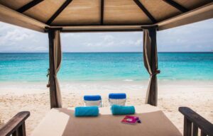 transat sur la palge paradisiaque des CaraÏbes
