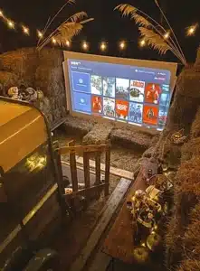cinéma privatif dans une des granges