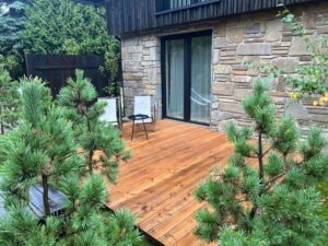 terrasse privée d'une des chambres
