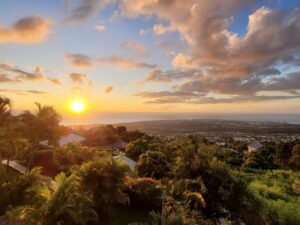 point de vue magnifique depuis la propriété de la chambre d'hôtes