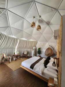 suite à l'ambiance tropicale au milieu du désert