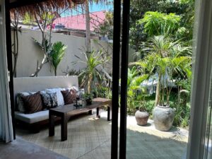 terrasse et jardin d'une suite