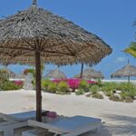 plage privée face à une plage paradisiaque de la côte Swahili du Kenya