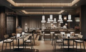 un des 4 restaurants de l'hôtel, celui-ci aux saveurs asiatiques