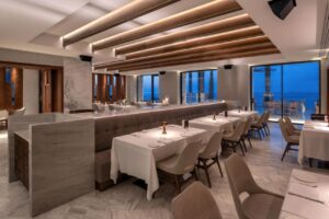 restaurant gastronomique italien qui fait partie des 4 restaurants de l'hôtel
