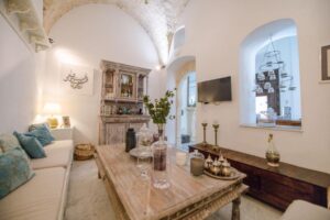 petit salon idéal pour le thé à la chambre d'hôtes Dar Benti au centre de Monastir