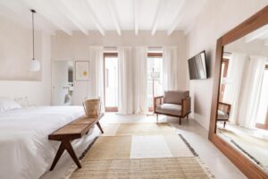 chambre double lumineuse et moderne dans le centre-ville de Soller
