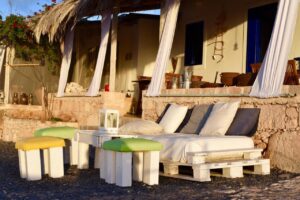 espace détente privé à l'extérieur de la villa
