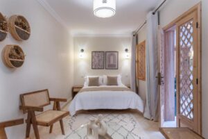 chambre supérieure dans le Riad Le Saadien au cœur de Marrakech