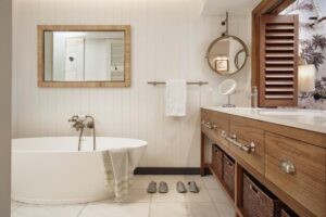salle de bain d'une suite de l'hôtel Paradise Cove Boutique Hotel