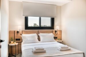 chambre double dans une des maisons en location de la résidence