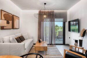 séjour d'un appartement avec terrasse