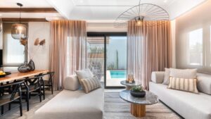 villa à louer avec piscine privée en Grèce