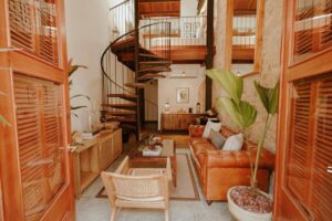 suite en duplex avec la partie chambre à l'étage