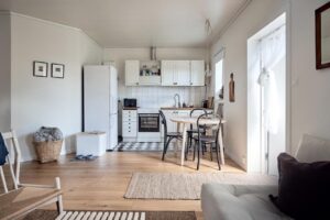 kitchenette dans le gîte