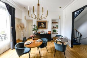 salle à manger de la chambre d'hôtes la Maison de Reina à Troyes