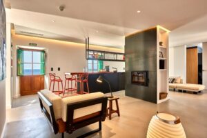 suites pour 4 personnes avec cheminée au bois
