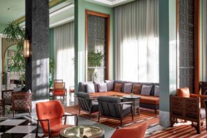 salon détente dans l'hôtel