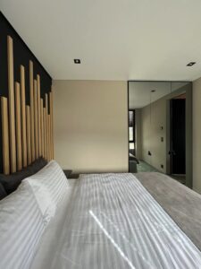 une des 2 chambres doubles de la maison