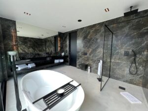 salle de bain de la villa Kristina Andalsnes à louer en Norvège
