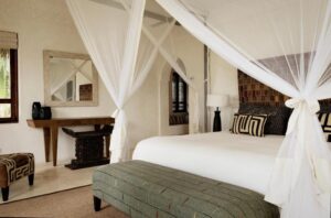 chambre double de la suite Afrique pour 2 personnes