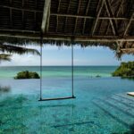 piscine à débordement avec vue sur l'océan indien au Zanzibar à l'hôtel Qambani Luxury Resort