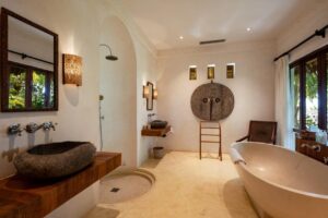 salle de bain d'une des suites